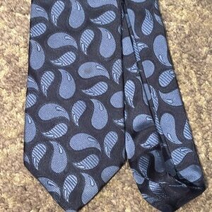 Frangi two shades of blue silk tie made in Italy
